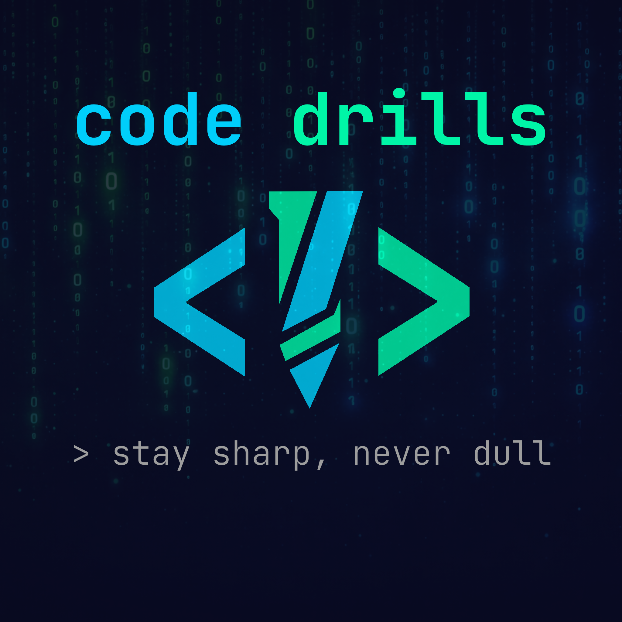 Code Drills app – stay sharp, never dull